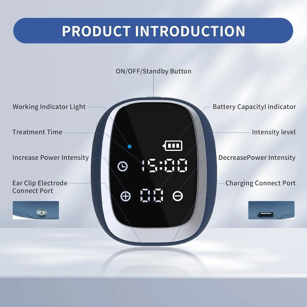 CES Cranial Electrotherapy Stimulation Device | Sleep & Calm Aid Electrotherapy Sleep Device Qst