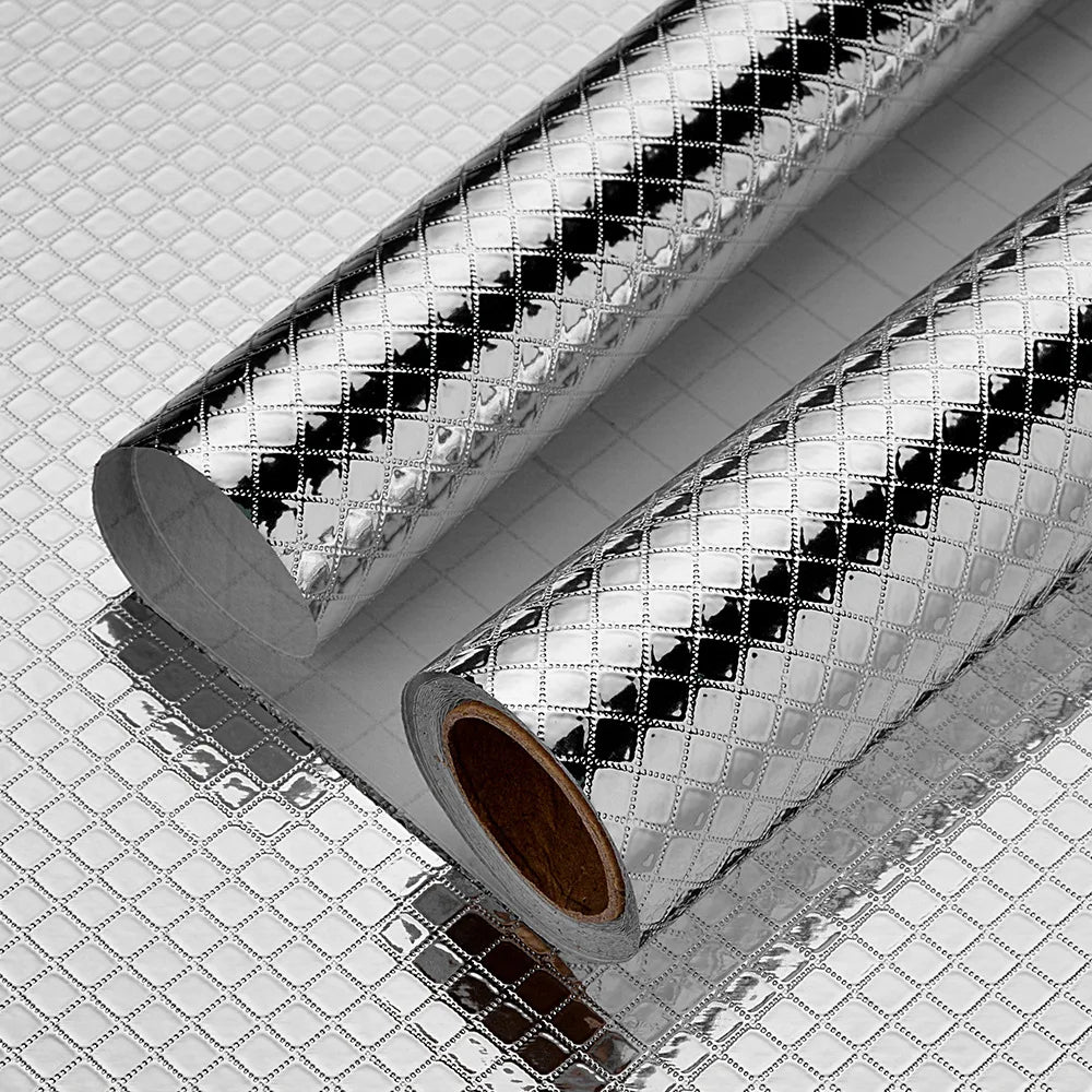 Metal Texture Gold Silver Contact Paper – Waterproof Self-Adhesive Decorative Contact Paper Qme 10 40cmX20m