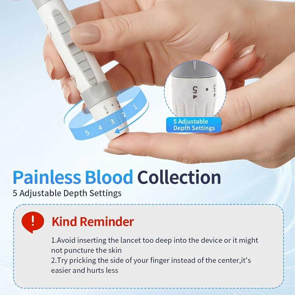 KE-B07 Blood Glucose Meter Kit – 50 Strips & 50 Lancets Blood Glucose Monitor Qst
