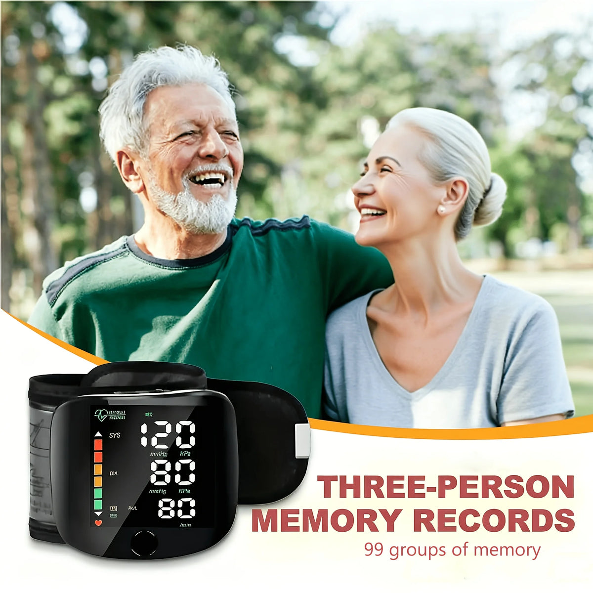 Wrist Blood Pressure Monitor – LED Display & Voice Broadcast Blood Pressure Monitor Qst