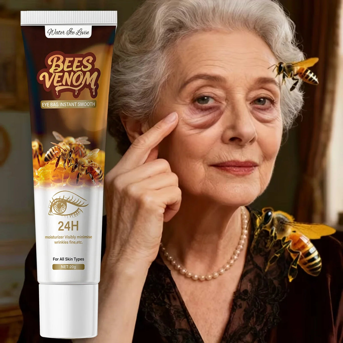 Bee Venom Eye Cream – Firming, Dark Circles & Hydration Eye Cream Qme