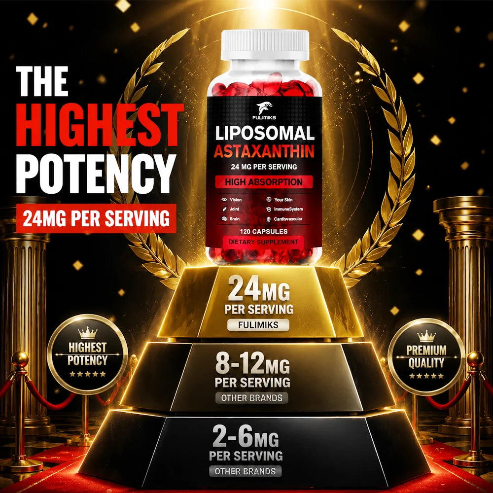 Fulimiks Liposomal Astaxanthin 24mg – Antioxidant Supplement Antioxidant Supplement Qst