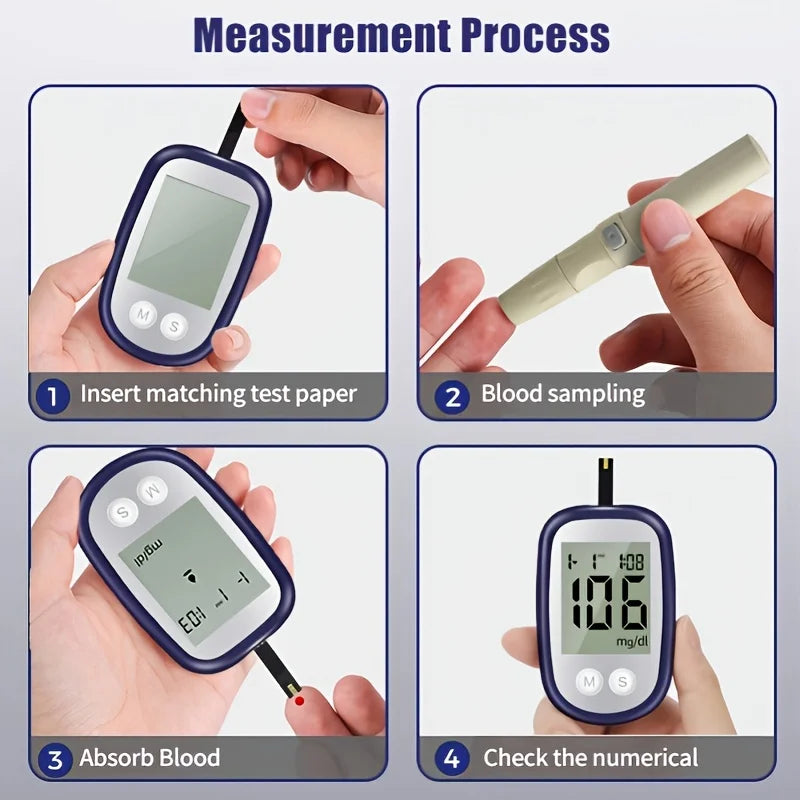 VivaChek Ino Blood Glucose Meter Kit VGM04 with Test Strips Blood Glucose Monitor Qst