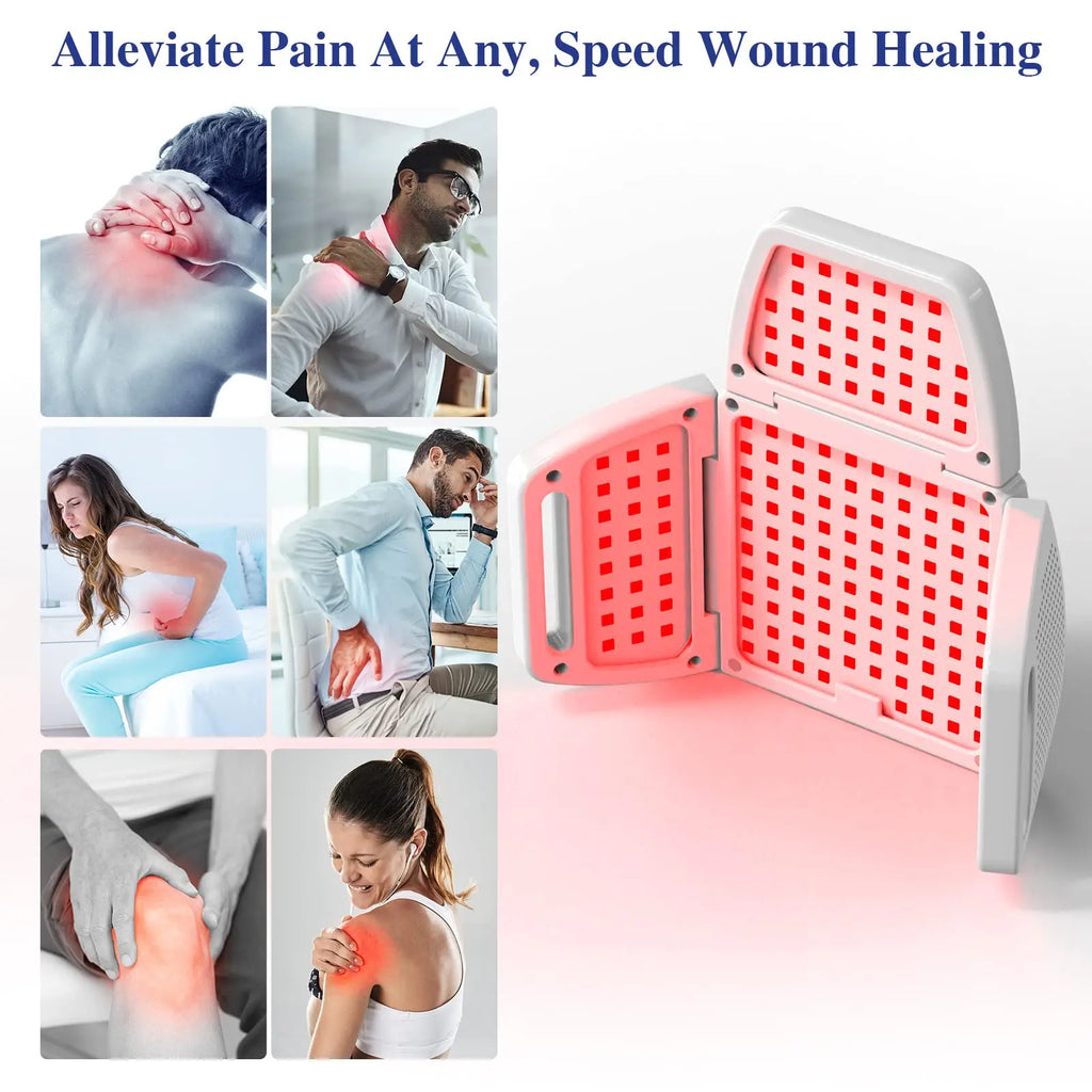 Foldable Red Light Therapy Panel 660nm 850nm Infrared LED Device Red Light Therapy Panel Qst