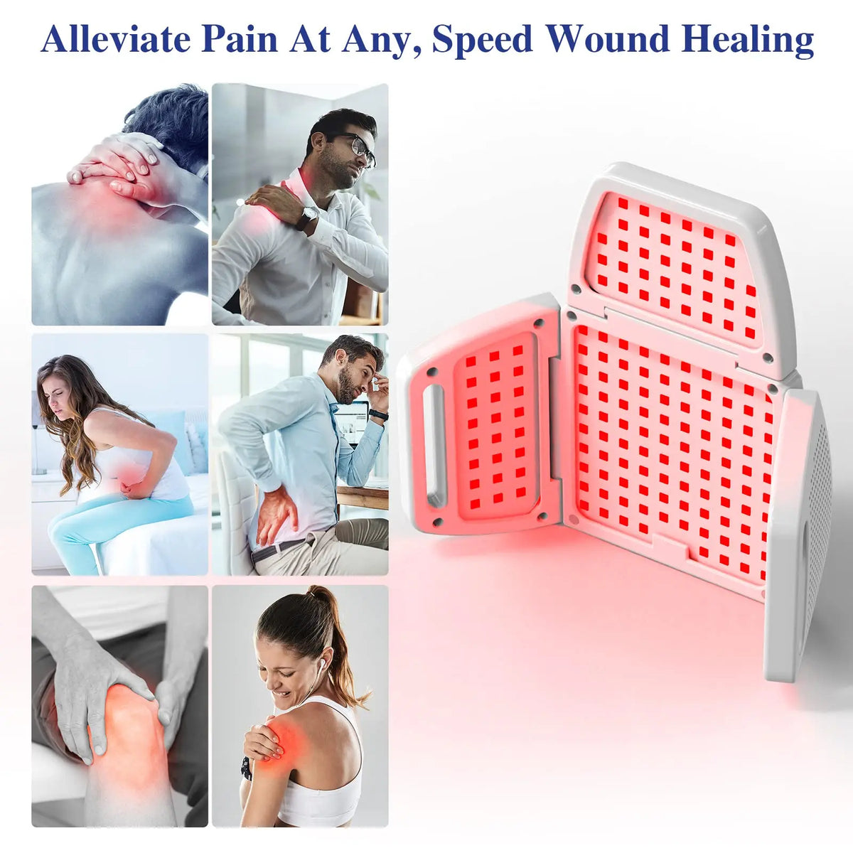 Foldable Red Light Therapy Panel 660nm 850nm Infrared LED Device Red Light Therapy Panel Qst