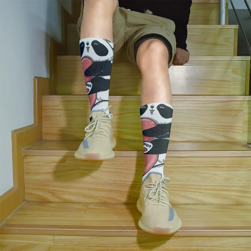 Kawaii Bear Cartoon Women's Breathable Novelty Socks Novelty Print Socks Qme