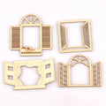 Hollow Window Pattern Wood Slices – DIY Crafts & Scrapbook Wood Craft Embellishments Qme mix