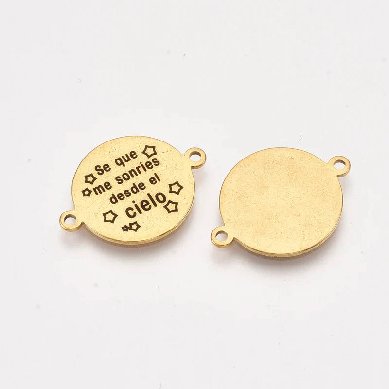 PandaHall 304 Stainless Steel Word Pendants – DIY Jewelry Charms Jewelry Pendants Qme