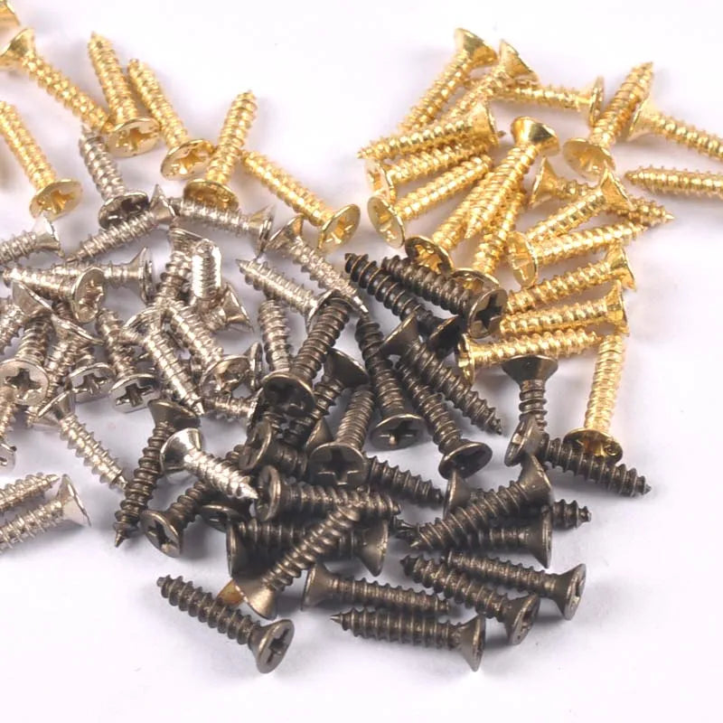 100pcs M2×3 Mini Flat Head Screws for Wood Box & Furniture Wood Screws Qme