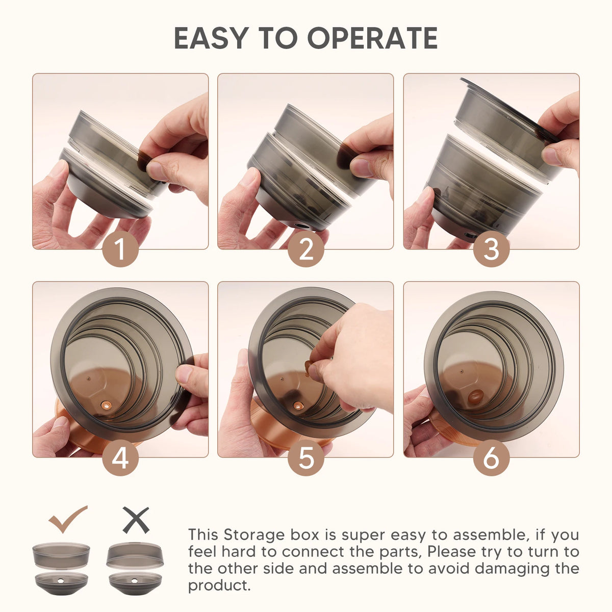 RECAFIMIL Coffee Capsule Holder & Pod Organizer Storage Box Pod Organizer Qst