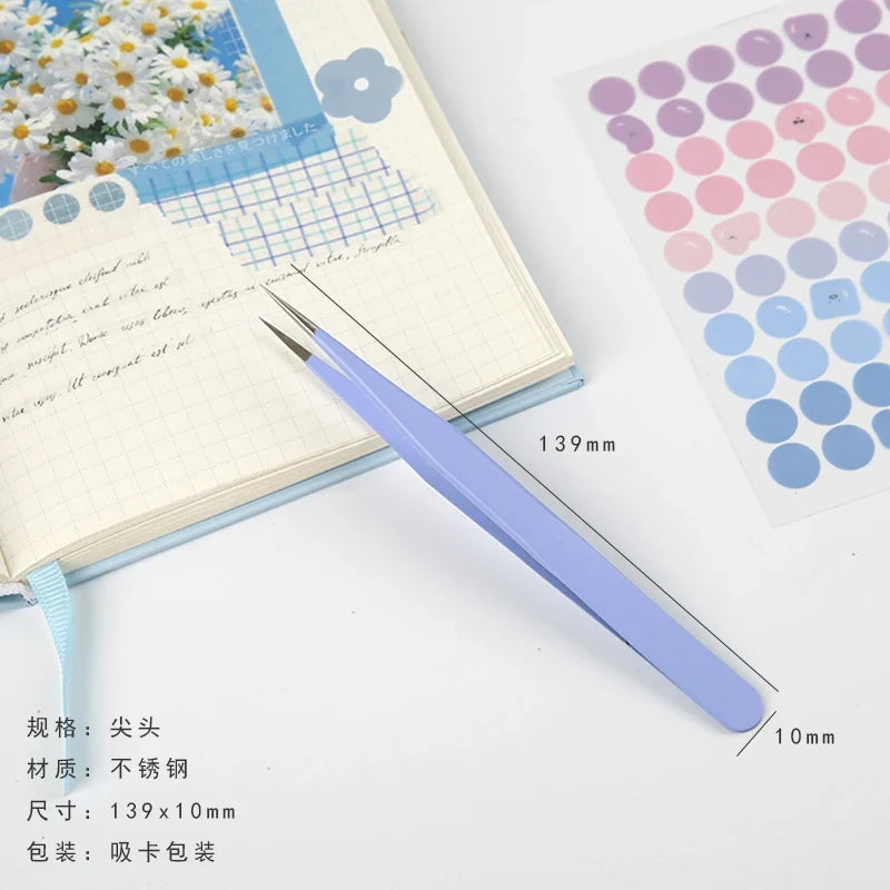 Kawaii Macaron Craft Tweezers | Scrapbooking & Journaling Tool Craft Tweezers Qme 3
