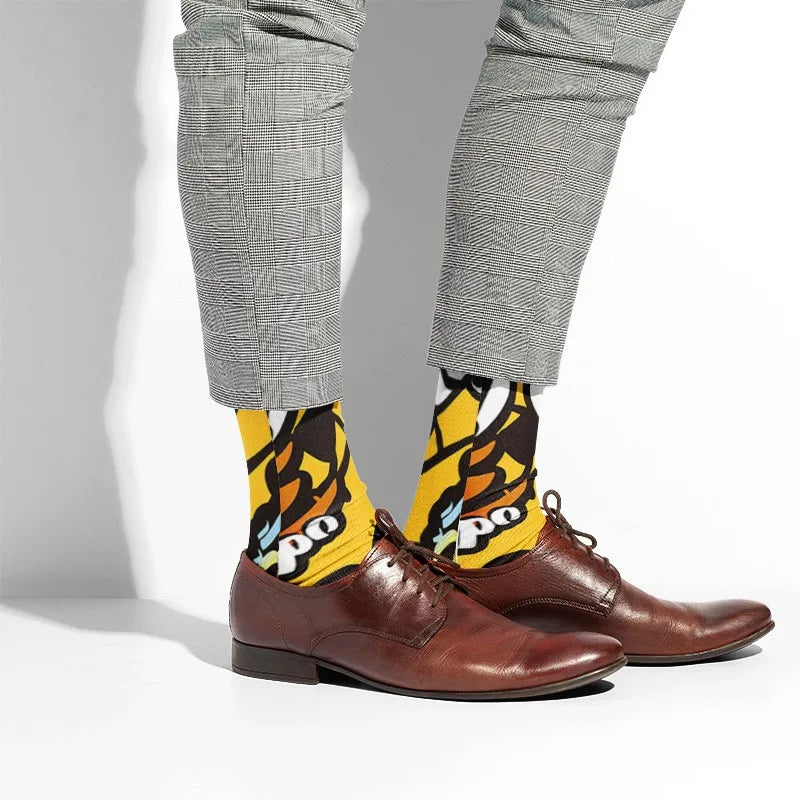 Harajuku Kawaii Hip Hop Women's Novelty Socks – 9 Colors Novelty Print Socks Qme
