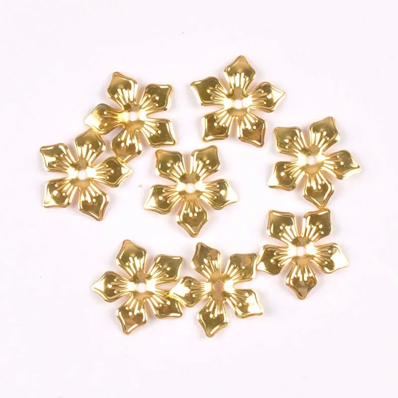 20mm Filigree Flower Connectors Gold Silver Bronze Metal Wraps Filigree Craft Connectors Qme