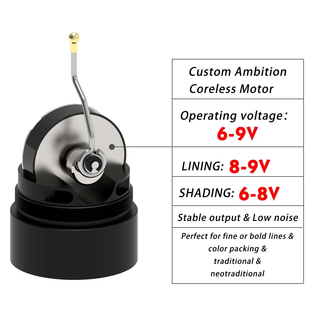 Wireless Coreless Motor Tattoo Machine Pen | Fast Charging Wireless Tattoo Machine Qme