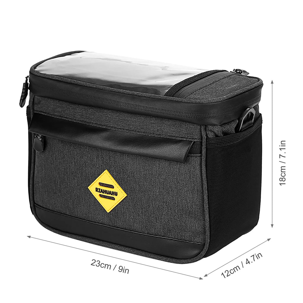 Insulated Bike Handlebar Cooler Bag – Water Resistant Basket Bike Handlebar Bag Qme