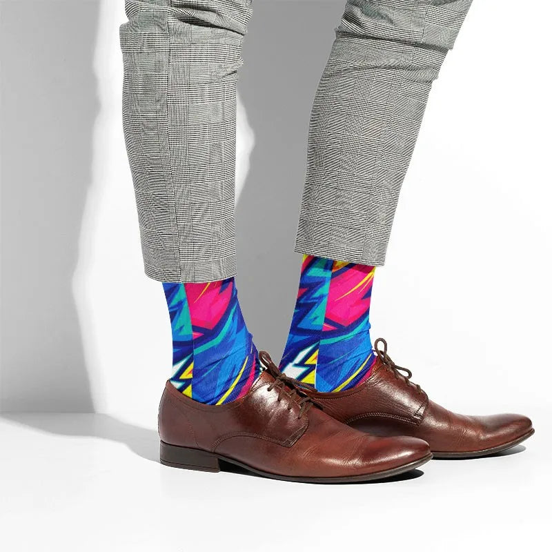 Women's 3D Graffiti Cotton Socks – Street Art Novelty Fashion Novelty Fashion Socks Qme