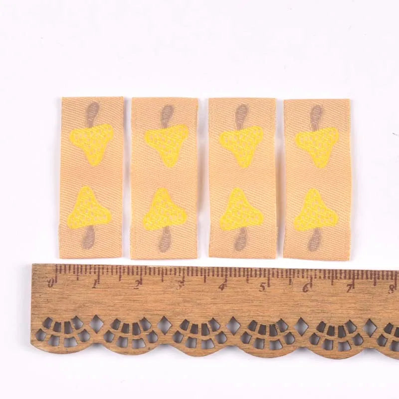 Maple Mushroom Embroidery Washable Fabric Labels – 50pcs Sewing Labels Qme 3