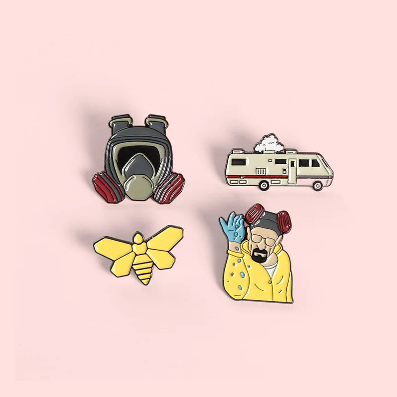 Breaking Bad Enamel Lapel Pin – TV Series Fan Brooch Enamel Lapel Pin Qme