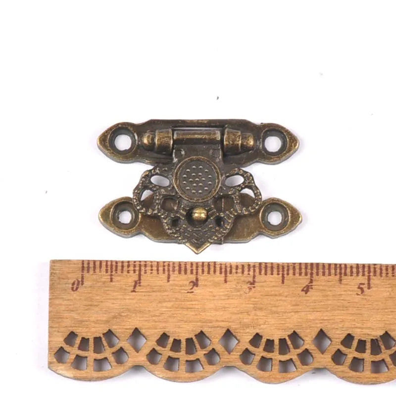 Vintage Brass Latch Hook for Jewelry & Wooden Boxes | 8 Colors Decorative Box Latch Qme