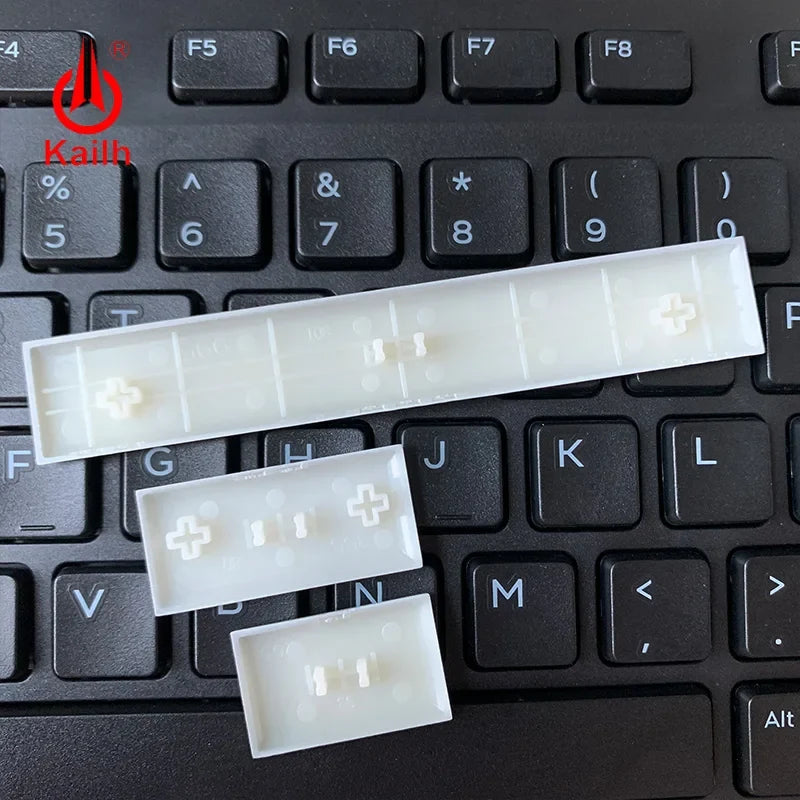 Kailh Low Profile Keycaps White Black 1.5U Spacebar – Qme Mechanical Keyboard Keycaps Qme