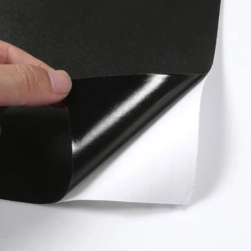 Black Self-Adhesive Vinyl Contact Paper | Waterproof Film Vinyl Contact Paper Qme