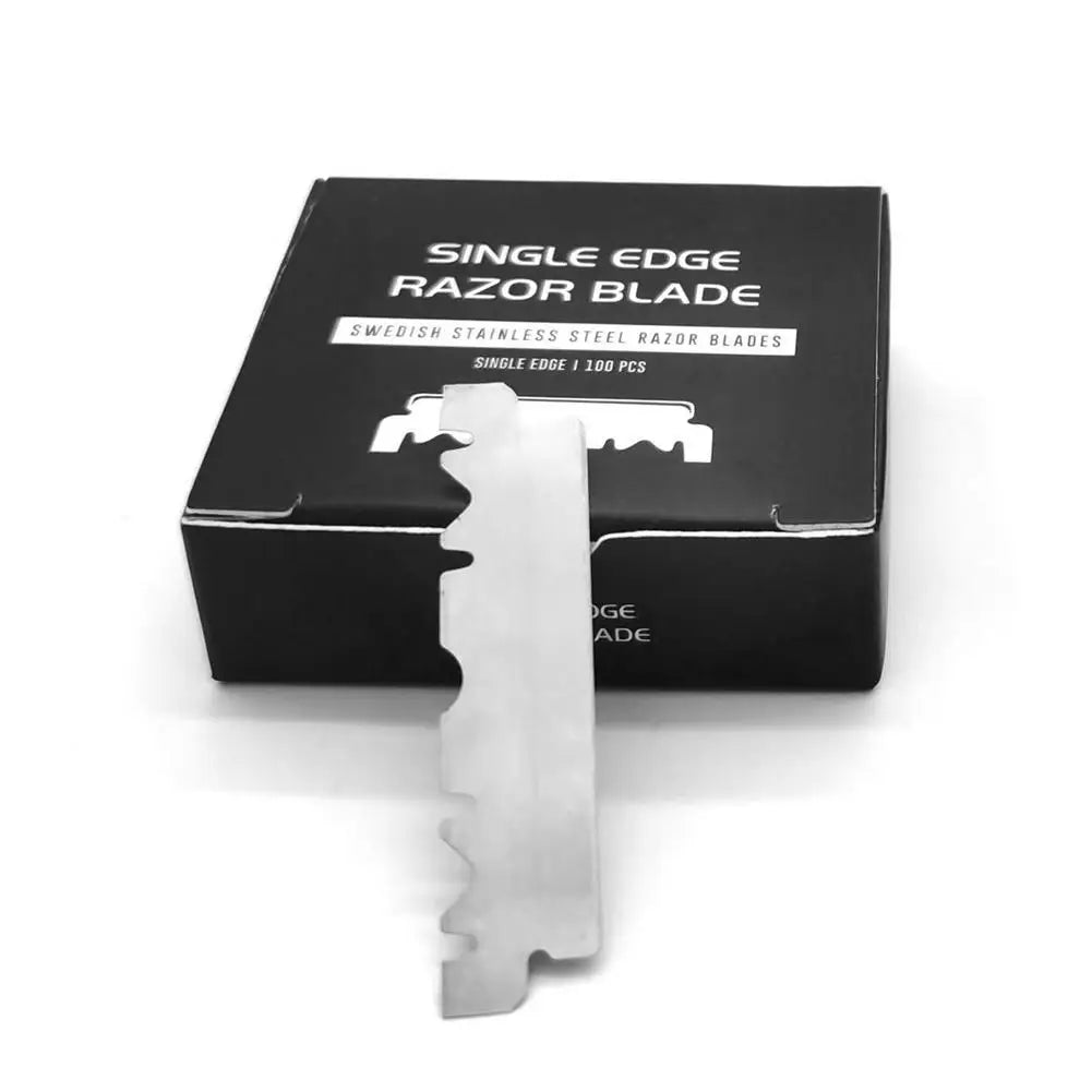 Single Edge Stainless Steel Razor Blades for Men's Shaving Replacement Razor Blades Qme