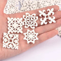 White Wood Flower Lace Ornaments DIY Scrapbooking 20pcs Craft Embellishments Qme Default Title
