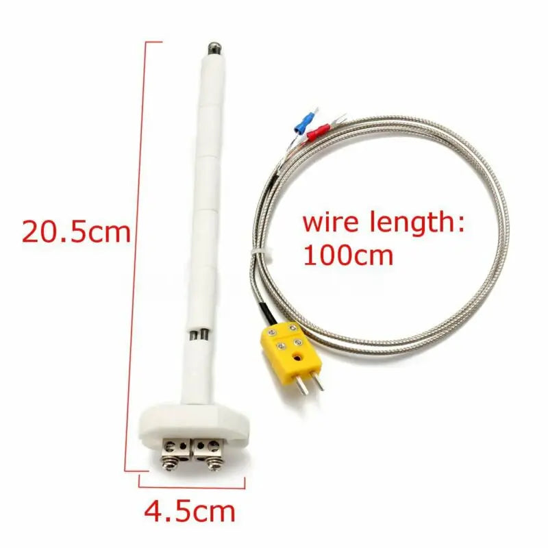 K-Type Thermocouple Kiln Probe – Up to 2372°F / 1300°C Thermocouple Probe Qme