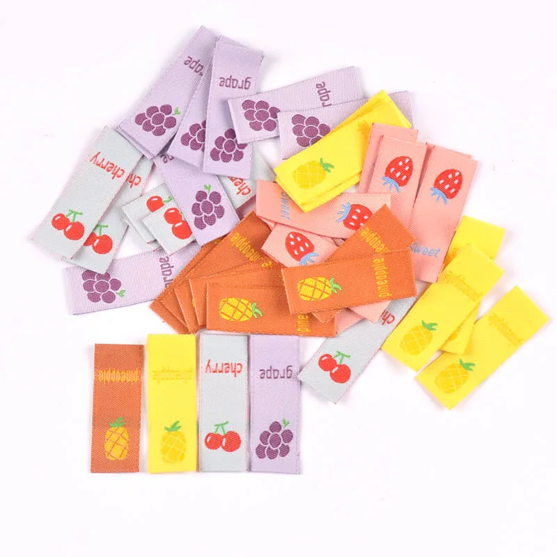 50pcs Fruit Embroidery Sewing Labels – DIY Craft Tags Embroidery Sewing Labels Qme