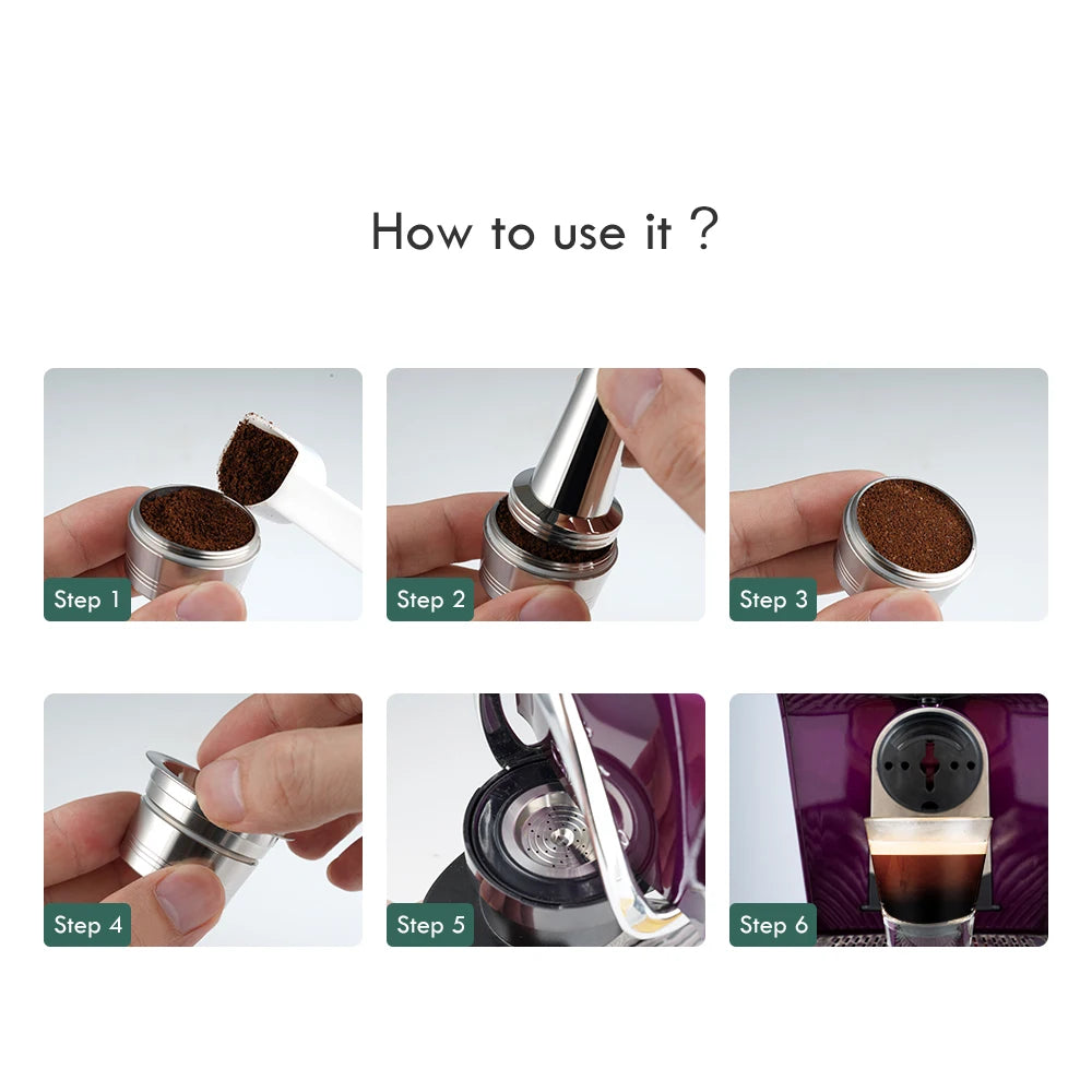 RECAFIMIL Reusable Stainless Steel Coffee Capsule – Cafissimo Reusable Coffee Capsule Qst