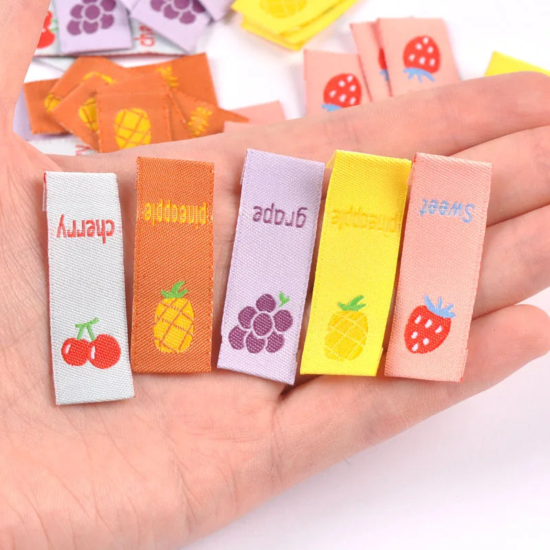 50pcs Fruit Embroidery Sewing Labels – DIY Craft Tags Embroidery Sewing Labels Qme