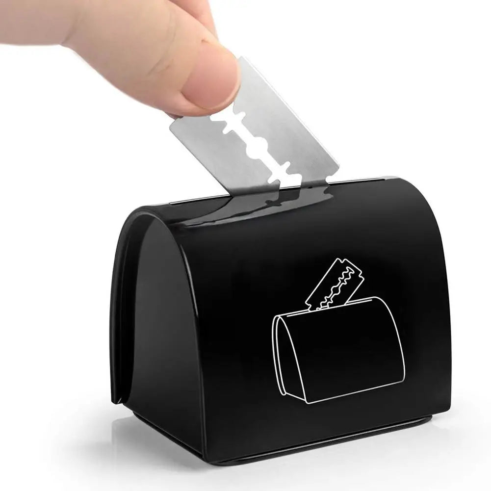 Safety Razor Blade Disposal Case – Secure Used Blade Storage Blade Disposal Case Qme