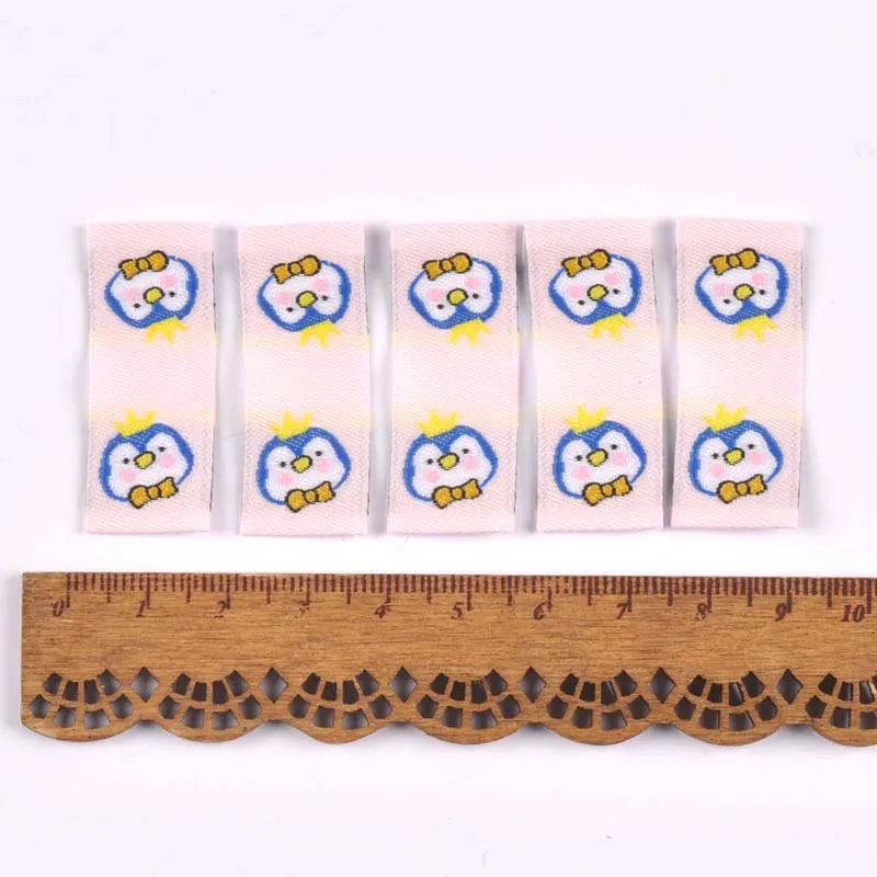 Cartoon Dinosaur Penguin Fabric Labels for Sewing & DIY Crafts Fabric Sewing Labels Qme