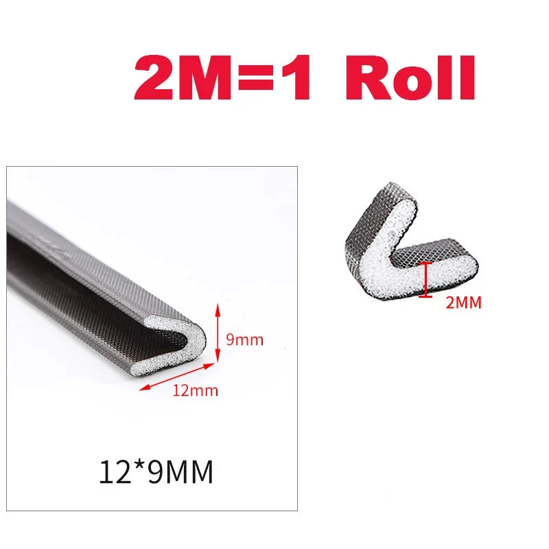 V-Shape Adhesive Weather Stripping PU Foam Door & Window Seal Weather Stripping Seal Qme M 6M