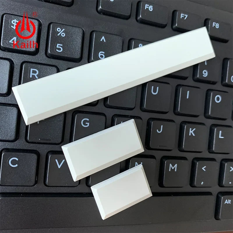 Kailh Low Profile Keycaps White Black 1.5U Spacebar – Qme Mechanical Keyboard Keycaps Qme