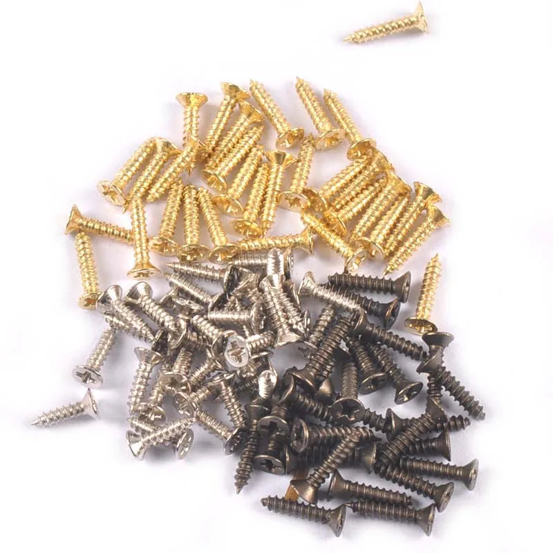100pcs M2×3 Mini Flat Head Screws for Wood Box & Furniture Wood Screws Qme