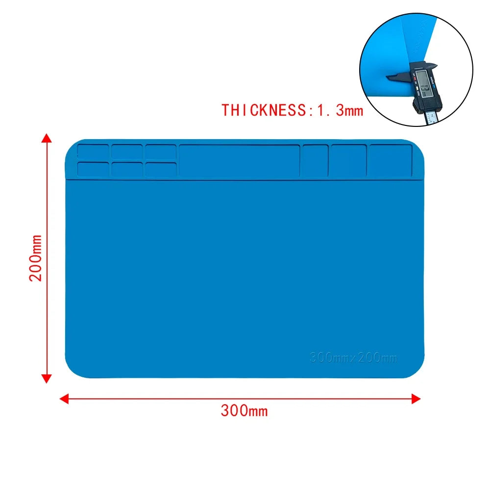 ESD Antistatic Soldering Mat – Heat Resistant Work Station Soldering Work Mat Qme
