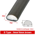 6M PU Acoustic Foam Window & Door Seal Strip Self-Adhesive Foam Weatherstrip Seal Qme D brown 9-6 4m