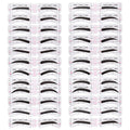 24 Pairs Eyebrow Stencil Sticker Template Guide Cards | Qme Eyebrow Stencil Cards Qme 24Pairs