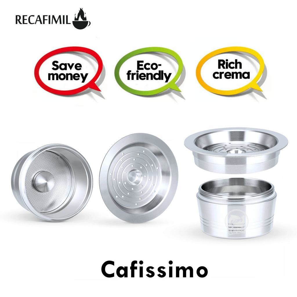 RECAFIMIL Reusable Stainless Steel Coffee Capsule – Cafissimo Reusable Coffee Capsule Qst