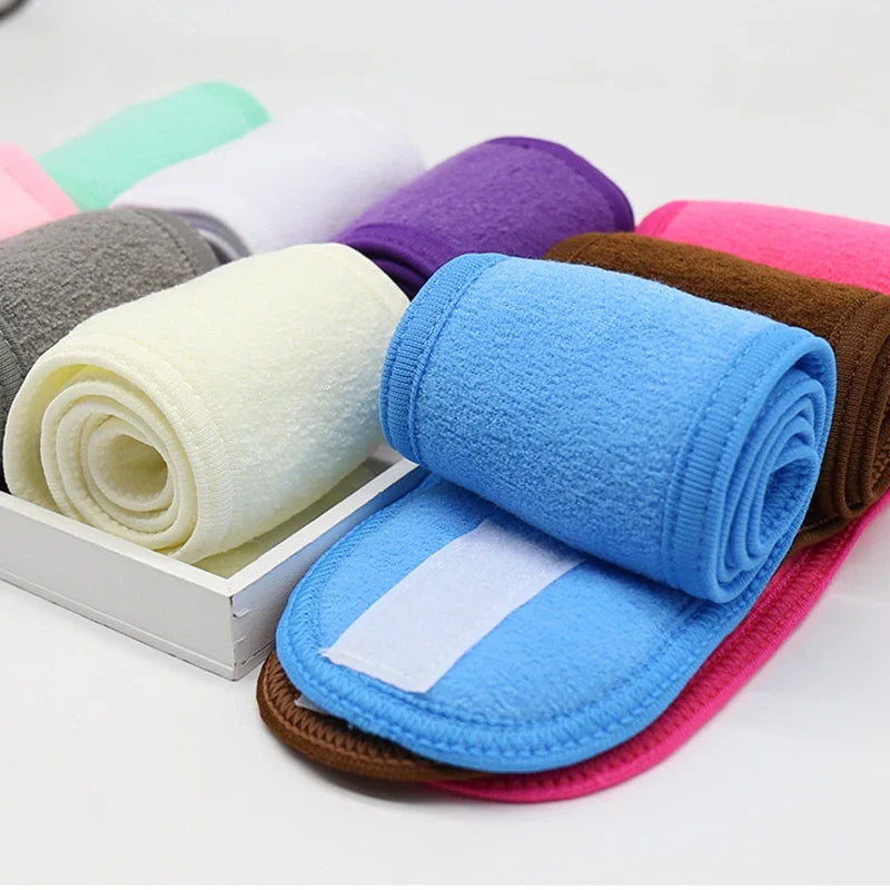 Adjustable Wide Headband – Yoga, Spa, Bath & Makeup Wide Hair Headband Qme