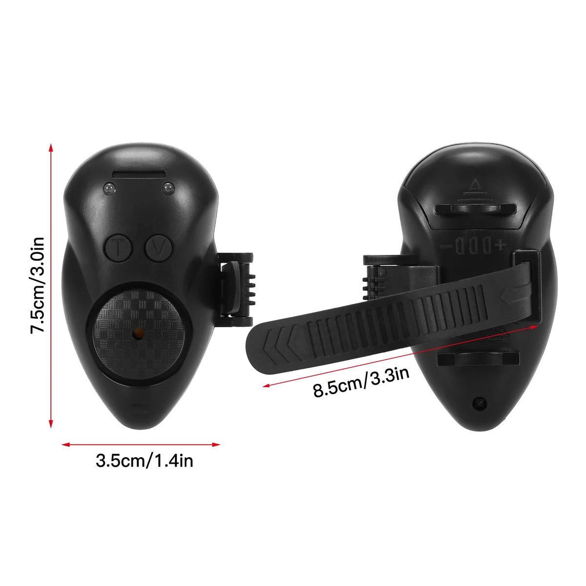Fishing Bait Alarm LED Alert Luminous Indicator – 2 Colors Fishing Bite Alarm Qme