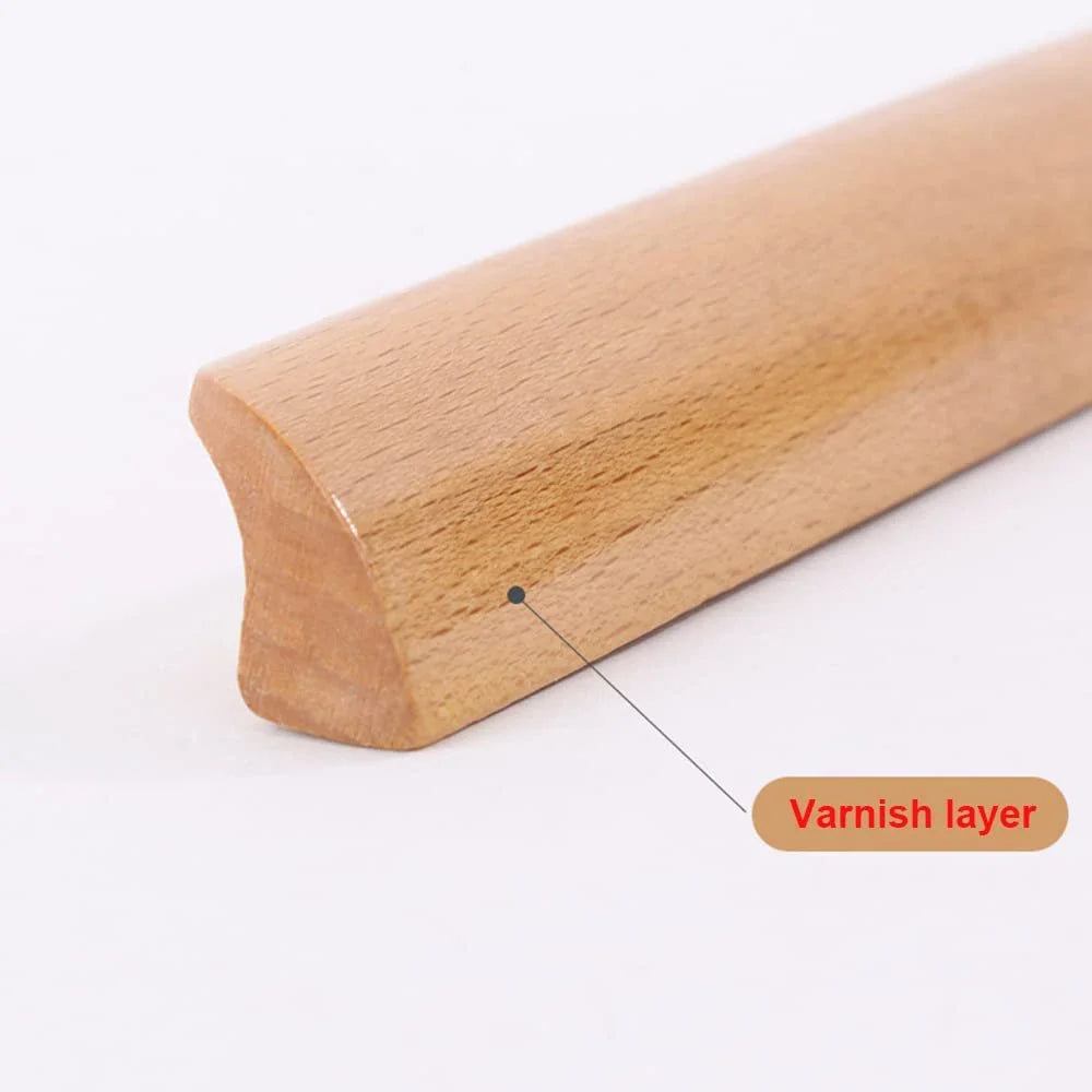 Nordic Solid Wood Drawer Pulls & Cabinet Handles – 5 Colors Cabinet Drawer Pulls Qme
