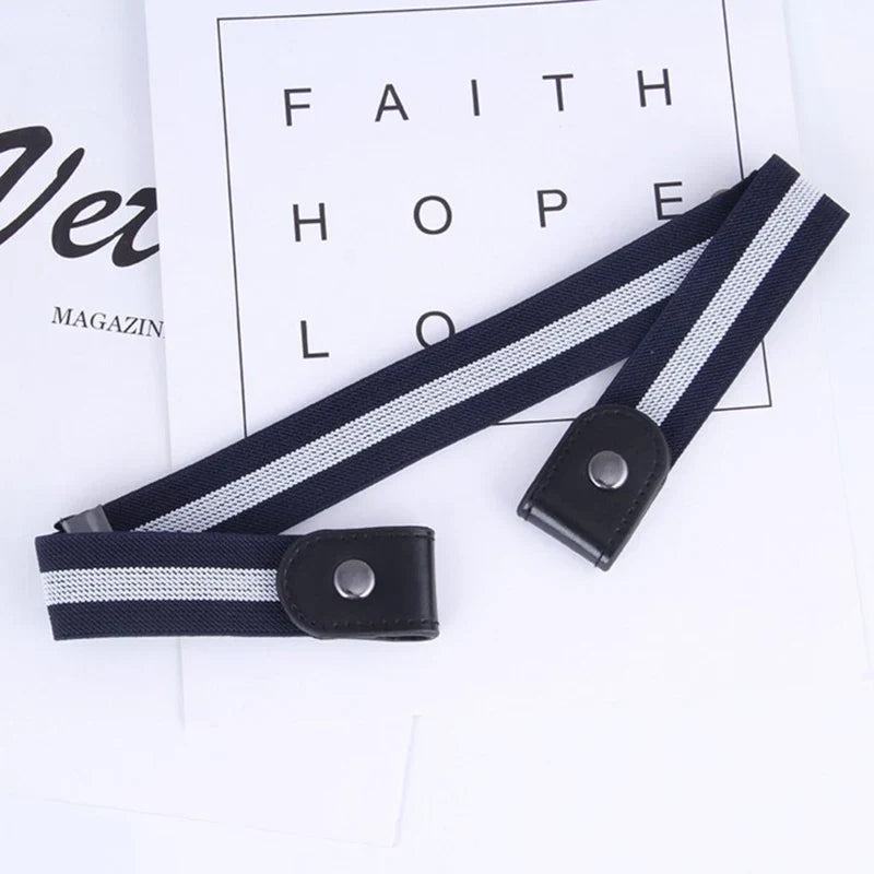 Buckle-Free Stretch Elastic Waist Belt – Women & Men Elastic Waist Belt Qme