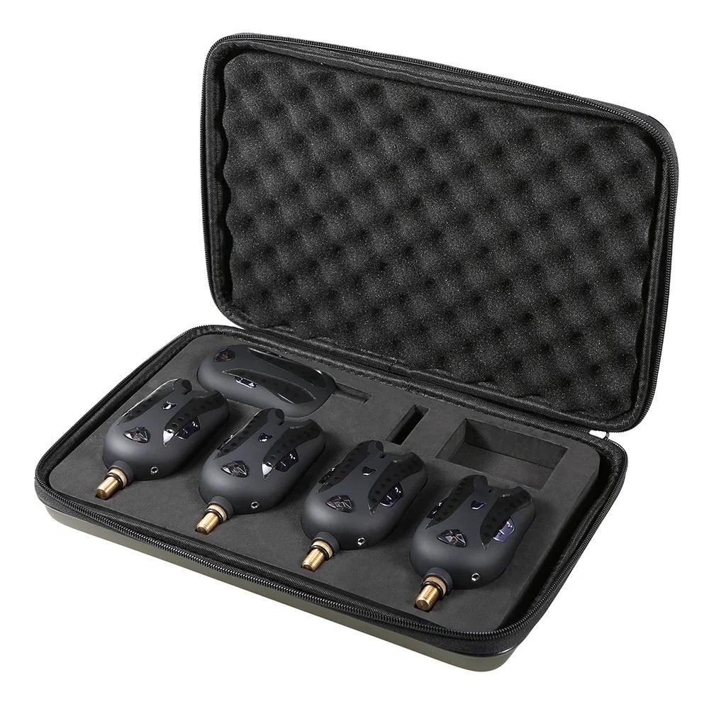 Lixada Wireless Fishing Bite Alarm Set with Digital Receiver Wireless Bite Alarm Qme