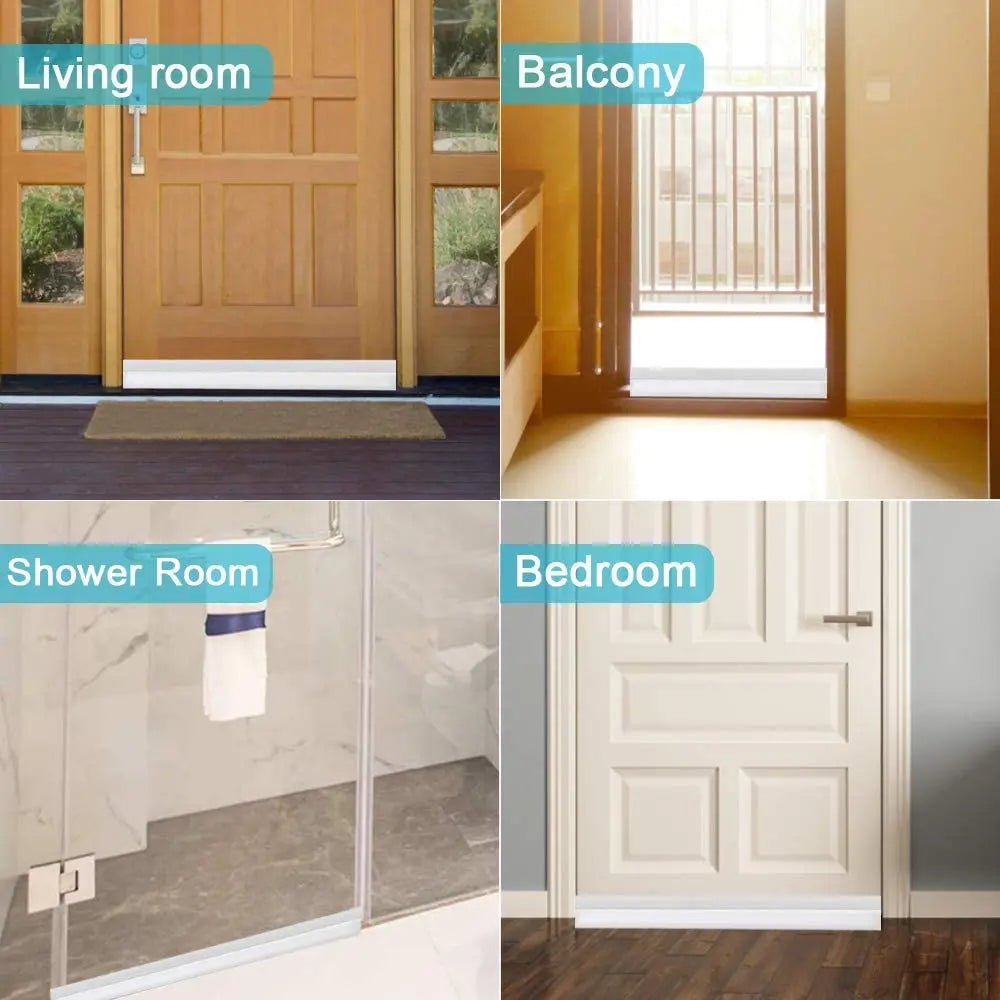 Under Door Draft Stopper | Adhesive Silicone Seal – Dust & Noise Door Draft Stopper Qme