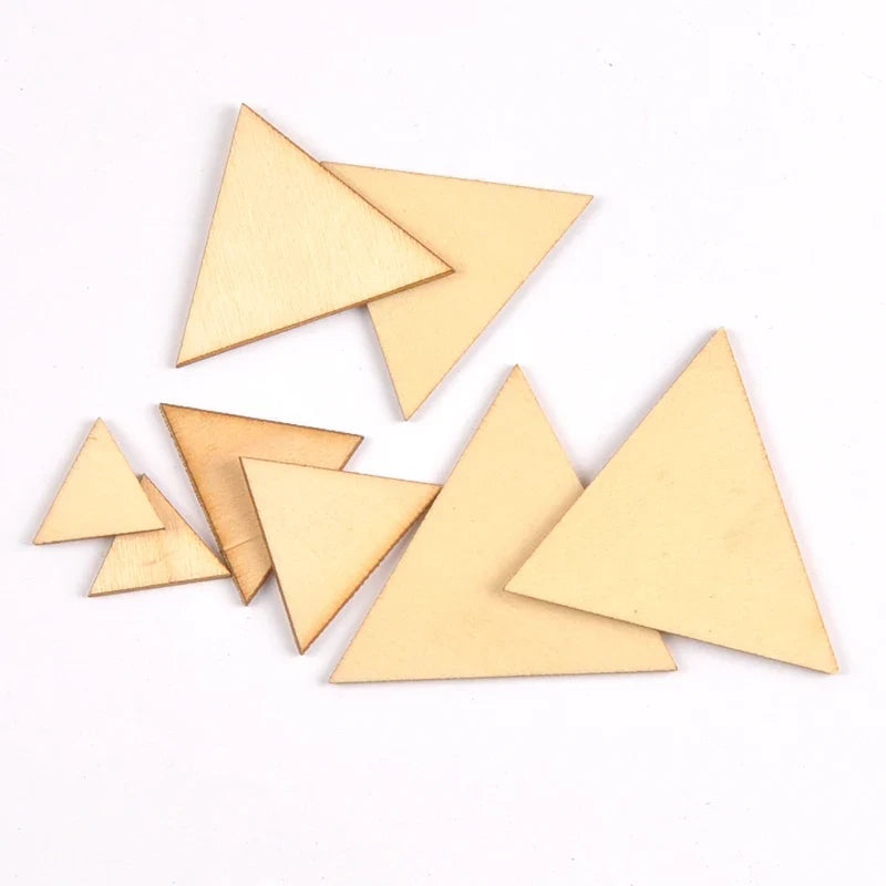 Mixed Wooden Triangle Craft Embellishments – DIY Scrapbooking Craft Embellishments Qme