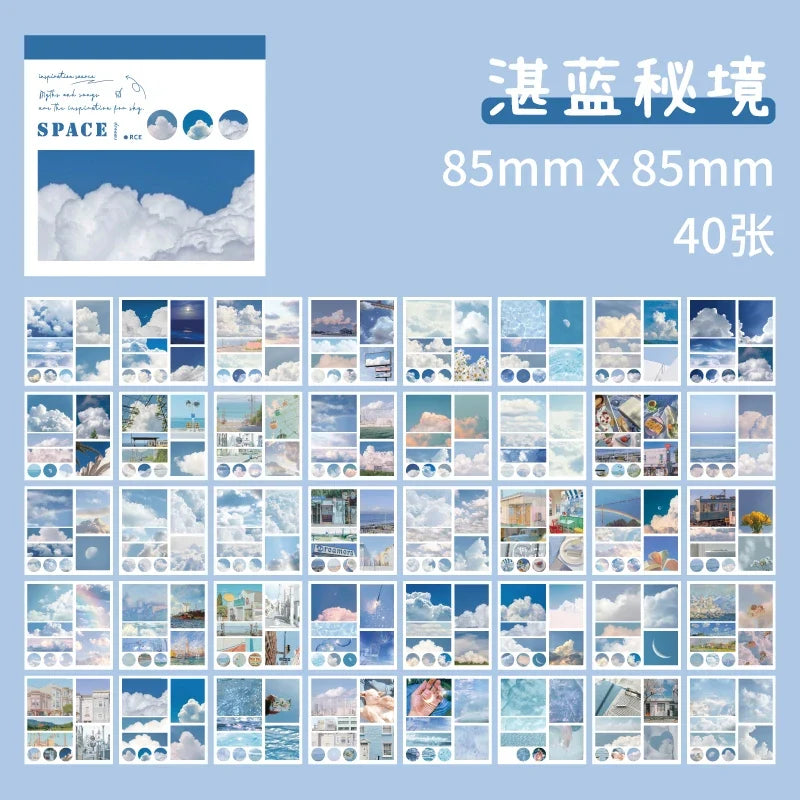 Washi Paper Sticker Book – 50 Sheets & 50 Aesthetic Patterns