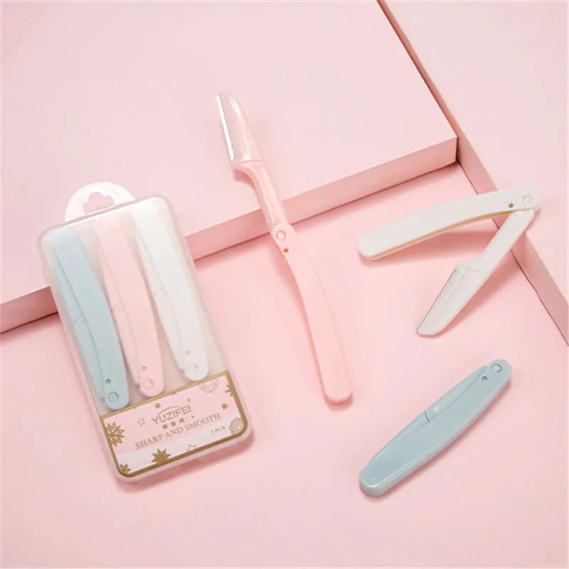 Foldable Portable Eyebrow & Facial Hair Trimmer Razor Facial Hair Trimmer Qme