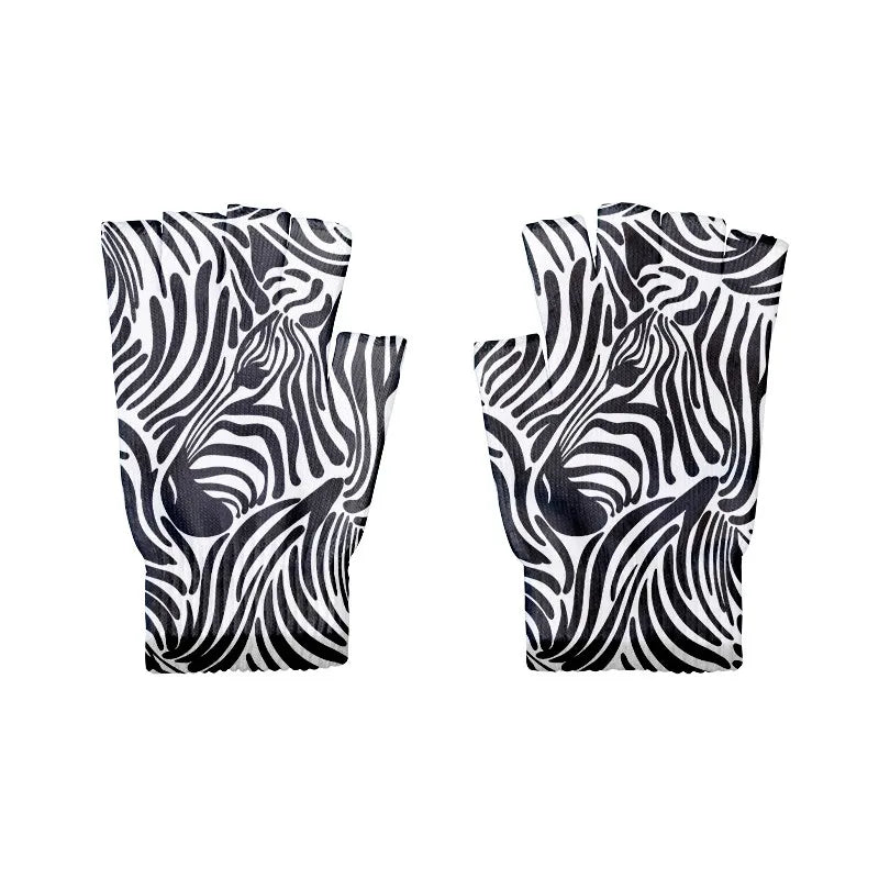 Women's Touch Screen Winter Mittens – Zebra Leopard Print Winter Touch Mittens Qme style1 One Size China Mainland